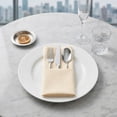 thumbnail image 3 of Pack of 12 Cloth Napkins - Cotton, Washable, Reusable for Dining Table, Restaurant, Weddings, Events, and Parties Khaki 13x13inch, 3 of 4
