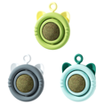 thumbnail image 1 of Bolas Hierba Gatera Interactivos Giratorios para Gatos Limpieza Dientes Juguete Con () Verde, 1 of 9