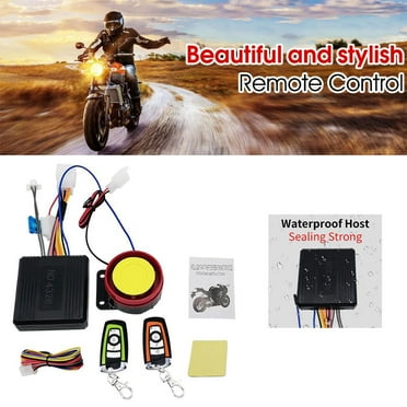 VIVIDCRAFT Motorcycle One-Way Anti-Theft Device Cross-Border Hot Sale 12v Motorcycle One-Way Anti-Theft Device Anti-Cut Wire Alarm Scooter Anti-Cut Lock Remote Control