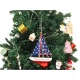 thumbnail image 2 of Wooden Starry Night Model Sailboat Christmas Tree Ornament, 2 of 2