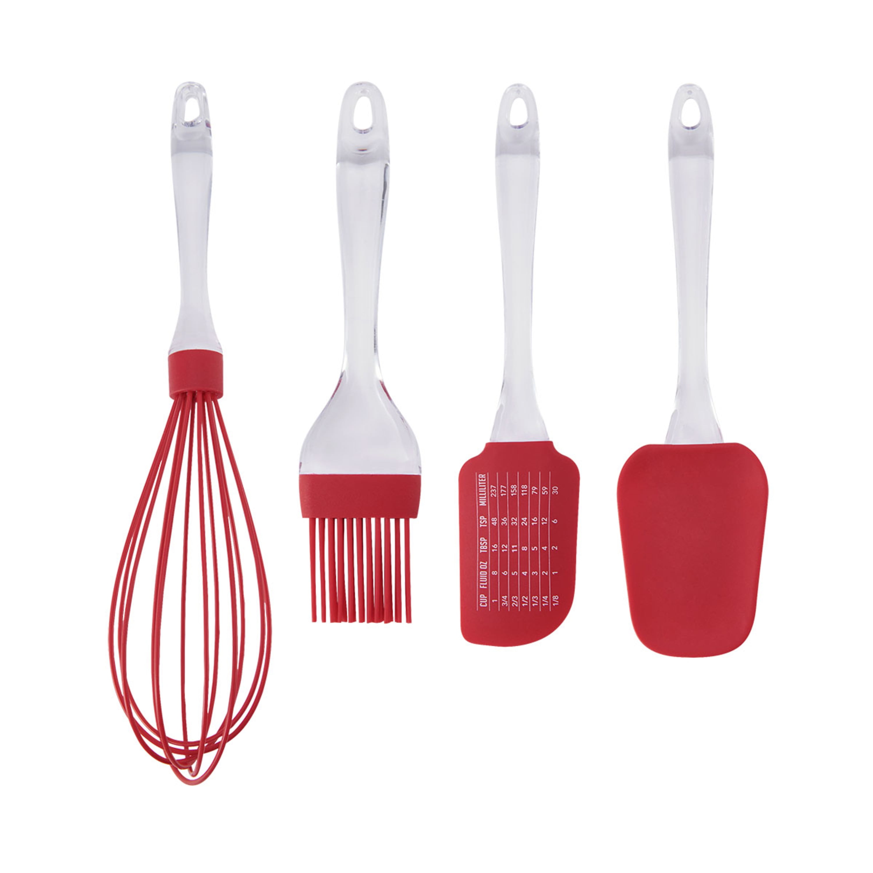 Farberware Professional Silicone Basting Brush Red with Black Handle