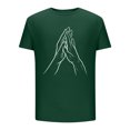 thumbnail image 3 of Dagegui Men's Short Sleeve T-Shirts Casual Crewneck Pullover Tees Big and Tall Running Sport T Shirts Cozy Summer Tshirt Today Deals of The Day Green L, 3 of 4