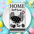 thumbnail image 5 of Chicken Hen Kitchen Dish Towels Set of 2, Home Sweet Home Buffalo Plaid Check Hand Towels Farm Drying Baking Cooking Cloth, Spring Egg Farmhouse Home Kitchen Decor 18 x 26 Inch, 5 of 6