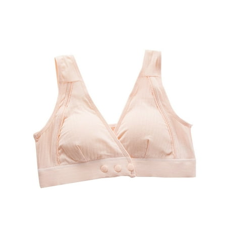 Women s Nursing Bra for Breastfeeding Front Snap Closure Bras Push Up Wireless Comfortable Plus Size Bras