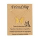 thumbnail image 1 of Collar de mariposa para mujer, cadena de aleación BFF, collar de amistad para 2 niñas, collar con colgante de mariposa, joyería, regalos de cumpleaños, 1 of 7