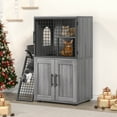 thumbnail image 5 of VillaLitterEnclosure withDouble LayerLitter HiddenModernWashroomHouse with Ladder,33.5" L x 17.9" W x 41.9" H, 5 of 9