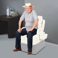 thumbnail image 2 of Portable Bedside Commode, High-Quality PP and PU, 220.46 lbs Capacity, Comfortable Seat, Reinforced Armrests, Easy to Move, 2 of 5