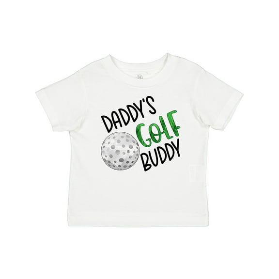 Inktastic Daddy's Golf Buddy with Golf Ball Boys or Girls Baby T-Shirt