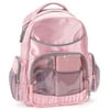 Eastport - Baby Diaper Backpack, Pink with Gray Trim