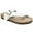 White Leather, variant on Women's Carly Footbeds Sandal