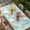 Teal Green, variant on Teal Red Coastal Table Cloths for 3 Foot Rectangle Tables, Nautical Seahorse Beach Coral Starfish Patio Waterproof Elastic Fitted Tablecloths, Washable Rectangular Table Cover for Camping