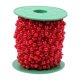 thumbnail image 1 of Rollo de 60 m de hilo de pescar, hebras de perlas artificiales, hilo de cuentas, cadena para envolver flores, guirnalda, ramos de boda, decoraciones para fiestas, suministros de bricolaje (rojo), 1 of 7