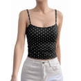 thumbnail image 2 of Haut Sans Manches à Encolure Licou Style Fille Hot Y2K pour Femmes, Mode Décontractée, Été, Sortie, Noir, TG, 2 of 9