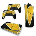thumbnail image 5 of Cheese Pattern On Black PS5/PS5 Pro/PS5 Slim Digital Disc Skin Sticker For Console And Controller Skins, 5 of 7
