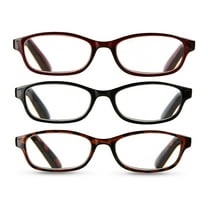Equate 3-pack Women's Rectangular Reading Glasses Ts-2012,  3.25