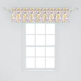thumbnail image 2 of Ambesonne Spring Window Valance, Rural Flowers and Leaves, 54" X 12", Yellow Purple White, 2 of 3