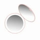 thumbnail image 4 of Espejo de maquillaje portátil plegable con aumento de 10X y 12 LED (rosa), 4 of 14