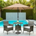 thumbnail image 2 of Abble 7.5ft Patio Umbrella with Crank Handle Outdoor Market Umbrella with 6 Sturdy Umbrella Ribs Waterproof for Garden Deck Backyard Pool, Tan, 2 of 7