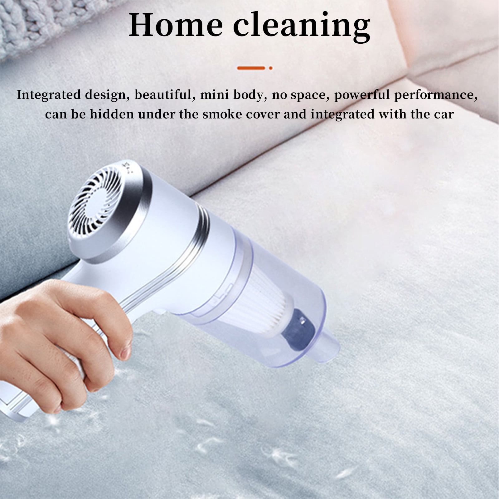 Handheld Car Vacuum Cleaner Wireless,120W Powerful Suction Wet and Dry Portable Vacuum with USB Charging,Three Brush Heads for Pet Hair Dirt Debris,Easy Cleaning for Cars Home and Stairs-Free Size