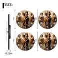 thumbnail image 2 of Non-Ticking Silent Wall Clocks Battery Operated Personalized Decor Clock for Living Room,Bedroom-Brown Horses Running Side By Side(10inch), 2 of 4