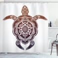 thumbnail image 1 of Ambesonne Turtle Shower Curtain, Ornate Mandala Motif, 69"Wx75"L, Multicolor, 1 of 3