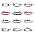 thumbnail image 1 of 12 Pcs Friendship Braided Bracelets, Handmade Braided Adjustable Colorful Bracelets, 1 of 5