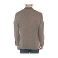 thumbnail image 2 of LN LUCIANO NATAZZI Mens Two Button 160'S Wool Blazer Ticket Pocket Suit Jacket Light Brown, 2 of 5