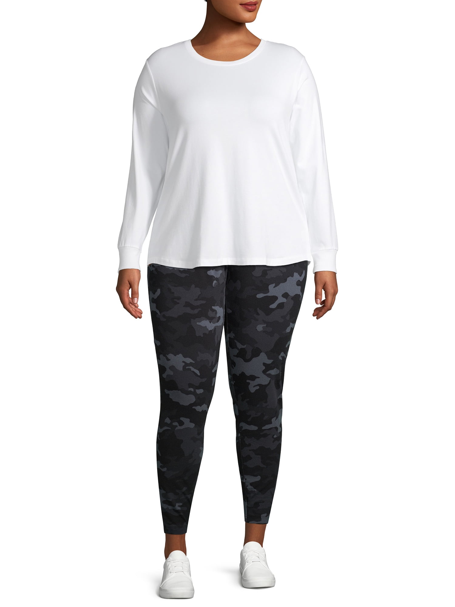 Terra & Sky Women's Plus Size High Waist Leggings