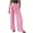 Hot Pink, variant on Taqqpue Women Wide Leg Pants Casual Elastic High Waist Striped Gingham Boxer Pants Lightweight Comfy Straight Baggy Lounge Pants Trousers with Pockets