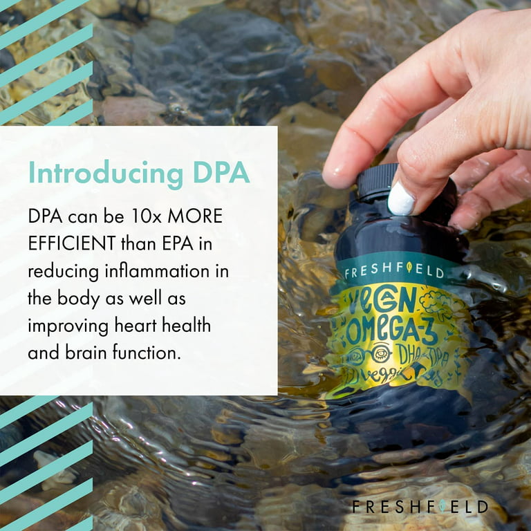 Vegan Omega 3 DHA + DPA: Plastic negative, carbon neutral