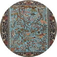 thumbnail image 1 of Ahgly Company Machine Washable Indoor Round Traditional Bakers Brown Area Rugs, 3' Round, 1 of 7