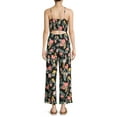 thumbnail image 3 of No Boundaries Juniors' Tie Front Jumpsuit, 3 of 5