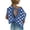 00-Blue1#683, variant on Kiijoy Girls Polka Dot Cutout Batwing Sleeve Crop Top Workout Tee Active T-Shirt, Sizes 11-12