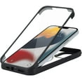 thumbnail image 5 of for iPhone 13 Pro Max Case,Built-in 9H Tempered Glass Screen Protector,Wireless Charging,Stand Kickstand,Military Dropproof,Real 360,Full Body Shockproof Phone Case(Black/Clear), 5 of 17