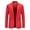Red, variant on ,Men's Blazer Long-Sleeve Classic Button-Front Stretch Blazer Jacket Vintage One Button Suit Jacket formal Blazer(Red,XX-Large)