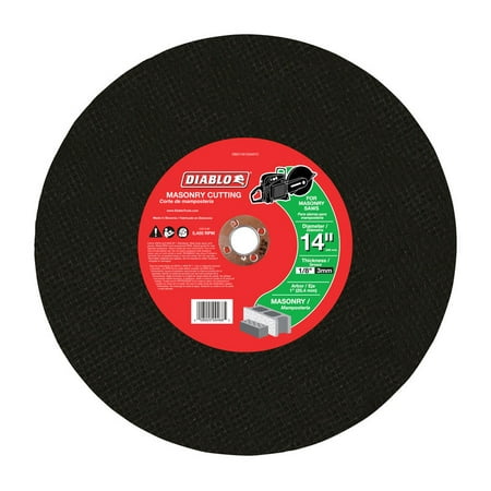 

Diablo 14 in. Dia. x 1 in. Aluminum Oxide Masonry Cut-Off Disc 1 pk
