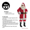 thumbnail image 4 of 7-Piece Deluxe Red Father Christmas Costume - Adult Size XXL, 4 of 5