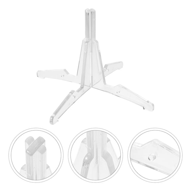Minkissy 1Pc Portable Flute Stand White Durable Clarinet Holder with Detachable Four Leg Support