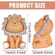 thumbnail image 5 of Hucha para niños, hucha de león marrón, hucha de resina irrompible, adorno de hucha, huchas reutilizables para niños, niñas y adultos, color gris, 5 of 5