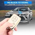 thumbnail image 4 of Key Fob Cover Compatible with Toyota Camry Avalon Corolla Highlander Prius RAV4 Venza Keychain Case Holder Protector,Gold-white, 4 of 6