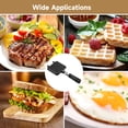 thumbnail image 5 of Portable Non‑Stick Stovetop Sandwich Maker – Single Sandwich Press with Pattern, Aluminum Alloy Double‑Sided Heating Pan, 14.2" x 6.5", for Home, Camping & Breakfast, 5 of 5