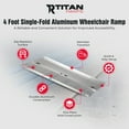 thumbnail image 2 of Titan Ramps 4 Foot Single-Fold Aluminum Wheelchair Ramp, 600 Pound Capacity, 2 of 12
