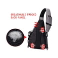 thumbnail image 5 of TurnWay - Bolso bandolera impermeable con puerto de carga USB para viajes, senderismo, ciclismo, camping (gris), 5 of 5