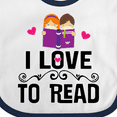 thumbnail image 4 of Inktastic I Love to Read Girls Baby Bib, 4 of 4