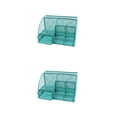 thumbnail image 3 of Tholdsy Organizador de escritorio Multi Grid Hallow Reemplazo reutilizable lavable de gran capacidad Color sólido Office Dorm Pen Holder lago verde 2piezas, 3 of 6