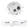 thumbnail image 4 of Pulidor Para Uñas Drill Esmeril Profesional Malubero 25000 Rpm Blanco Kit de Manicure, 4 of 5