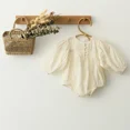thumbnail image 1 of Pelele de princesa para niña, ropa de verano y primavera para niña recién nacida, trajes infantiles florales de encaje de algodón, 1 of 5