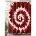 thumbnail image 2 of Fsddascl Red Ombre Shower Curtain Set - 54" x 78" Washable Bathtub Curtain with 12 Hooks, Farmhouse Chic Tie Dye Abstract Retro Art Waterproof Fabric Stall Shower Curtains for Bathroom/Bathtub, 2 of 6