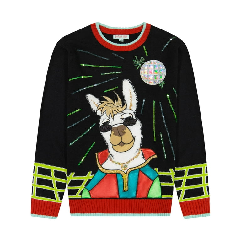 Llama christmas sweater walmart cheap