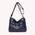 thumbnail image 4 of Sywqhk Bolso Bandolera Multicapa De Pu Para Mujer, Bolso Cruzado De Viaje Retro (Azul Oscuro) Sywqhk Para estrenar, 4 of 4